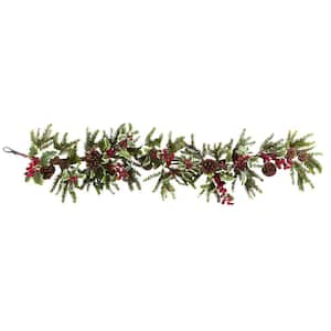 54 in. Artificial Holly Berry Garland