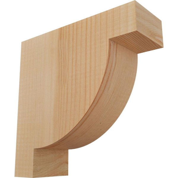 Ekena Millwork 3-1/2 in. x 10 in. x 10 in. Douglas Fir Alpine Smooth Corbel