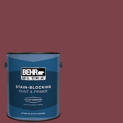 1 gal. #PPU1-13 Spiced Wine Extra Durable Satin Enamel Interior Paint & Primer