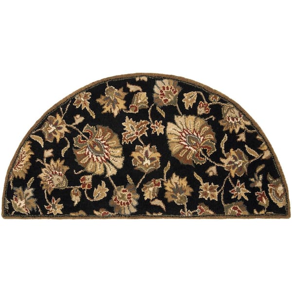 Livabliss John Black Doormat 2 ft. x 4 ft. Moon Area Rug
