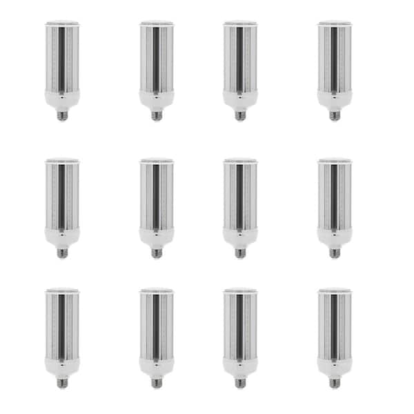 Feit Electric 300-Watt Equivalent LED Corn Cob High Lumen Motion Activated Daylight (5000K) HID Utility LED Light Bulb (12-Pack)