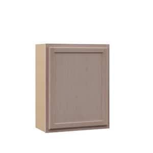 24 in. W x 12 in. D x 30 in. H Assembled Wall Kitchen Cabinet in Unfinished with Recessed Panel