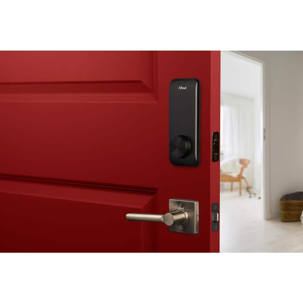 Black Electronic Smart Deadbolt with Touchscreen Keypad