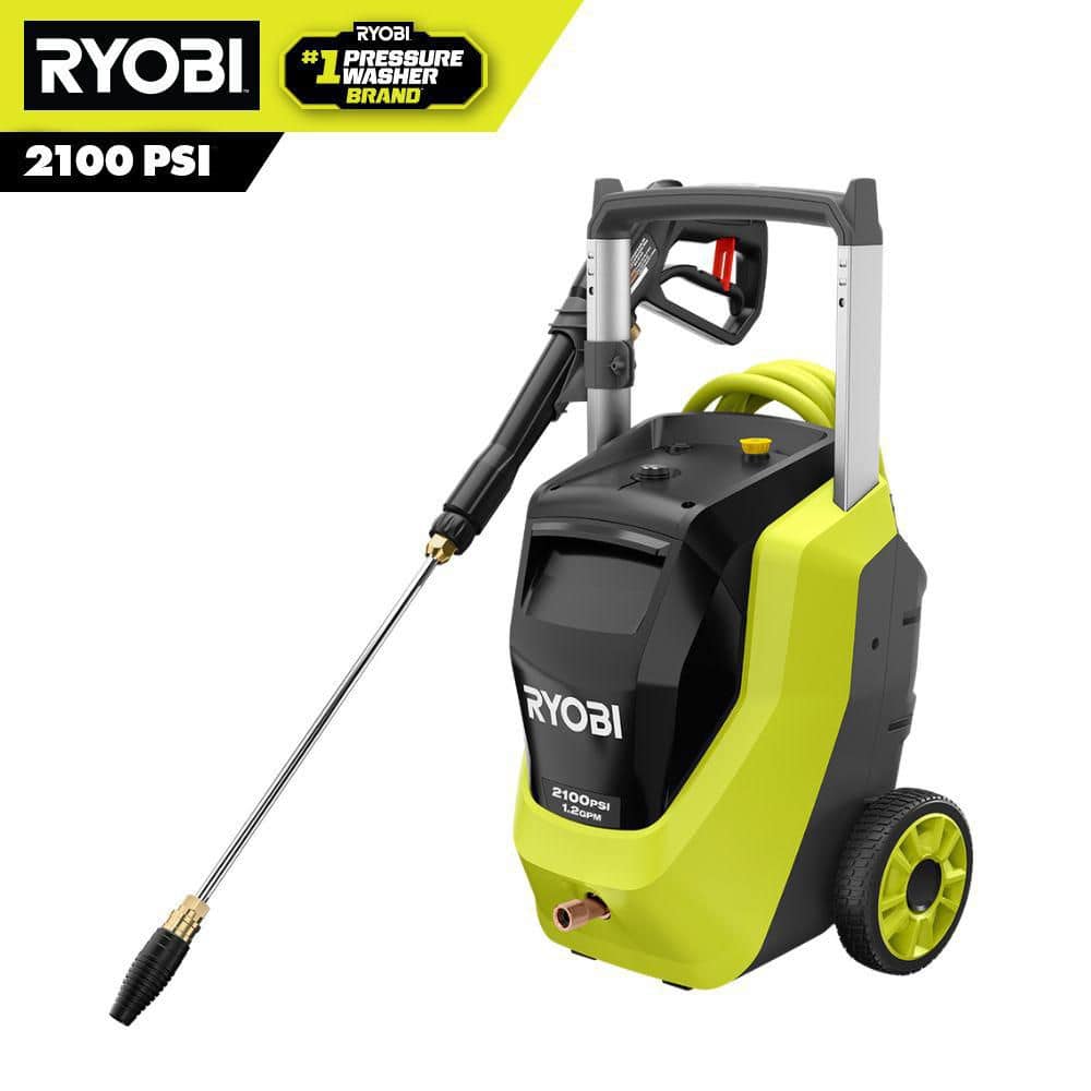 roi　2 RYOBI 2100 PSI 1.2 GPM Cold Water Corded Electric Pressure Washer