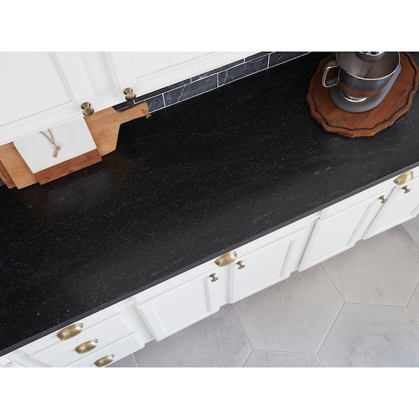 Granite Countertop Sample, Black Honed Countertops
