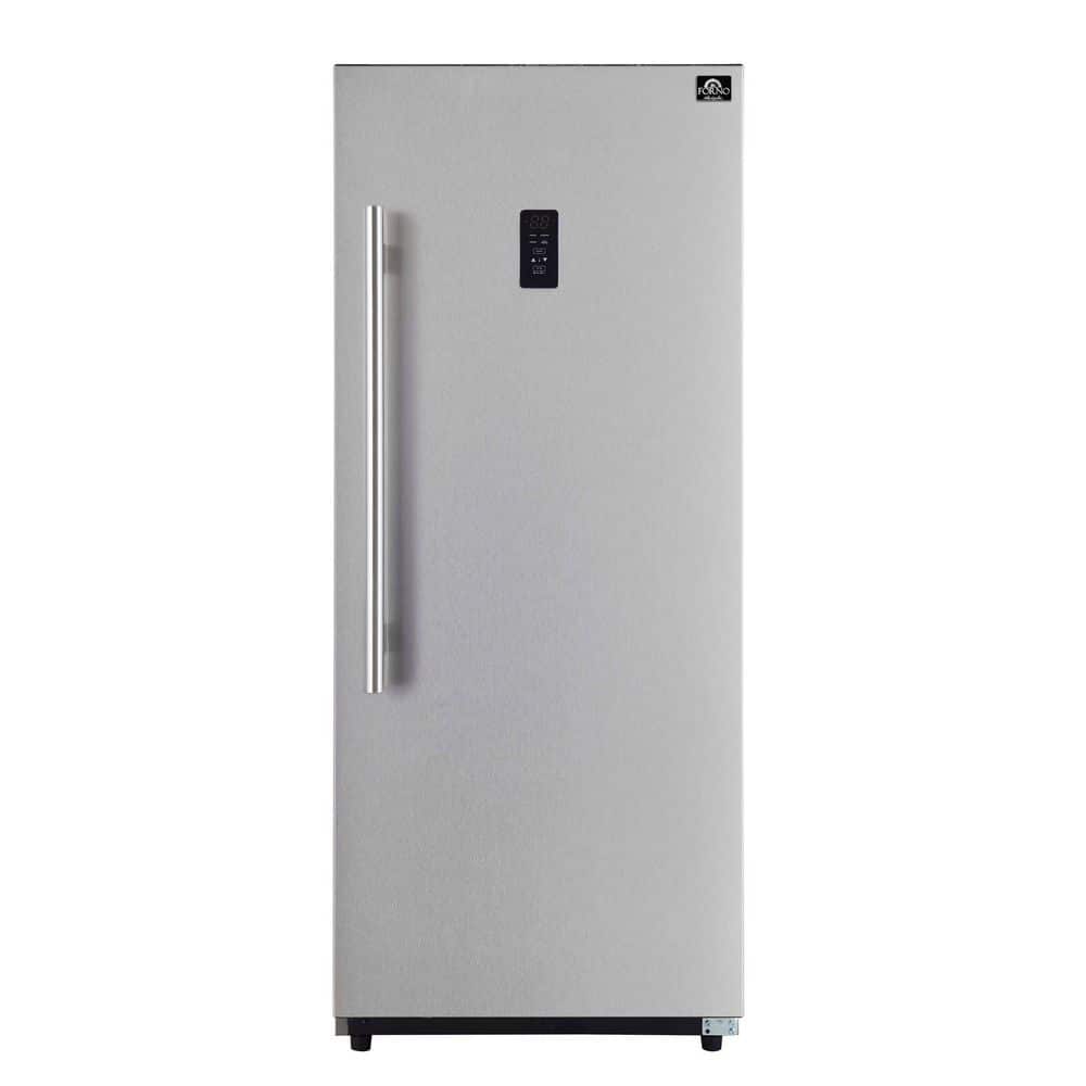 28 in. Right-Swing Convertible Refrigerator/Freezer, Stainless Steel, Total No Frost