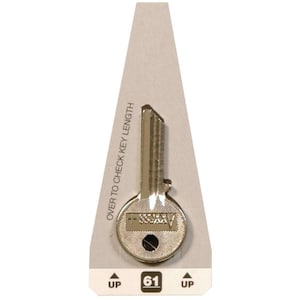 #61 Yale Small Lock Key Blank