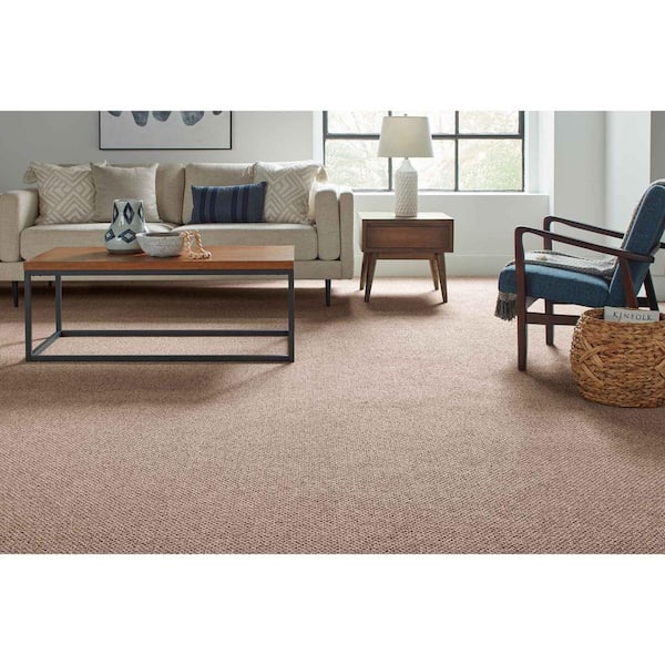 Falhurst  - Great Smokies - Brown 15 ft. 24 oz. Polyester Pattern Installed Carpet