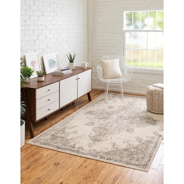 Tuareg Medallion Ivory 9' 0 x 12' 0 Area Rug
