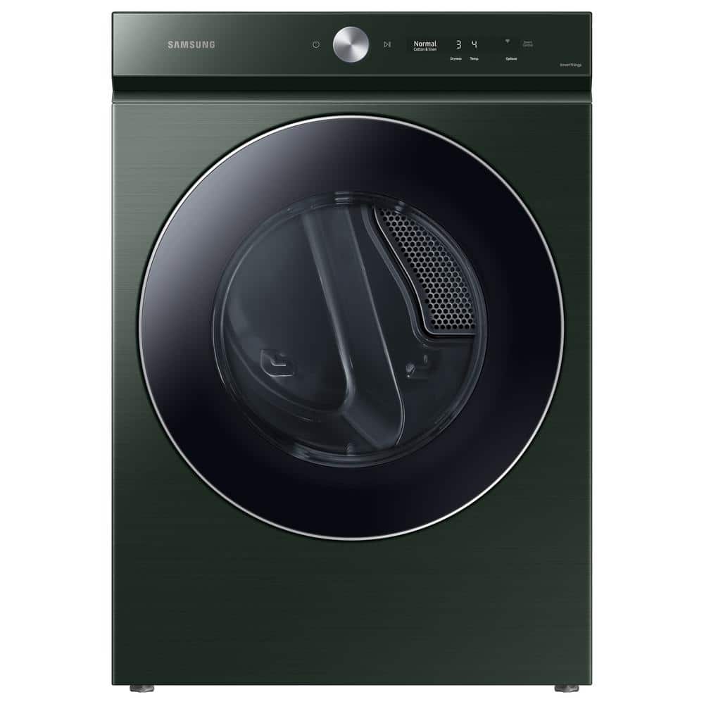 Bespoke 7.6 cu. ft. Vented Smart Electric Dryer in Forest Green with AI Optimal Dry and Super Speed Dry