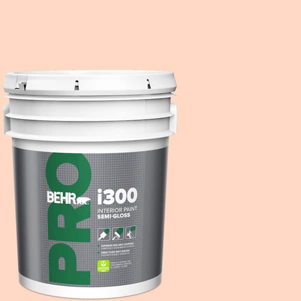 BEHR PRO 5 gal. #230C-2 Shell Coral Semi-Gloss Interior Paint