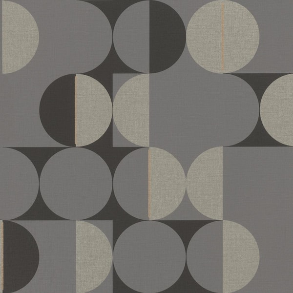 rasch Cakara Grey Geometric Wallpaper