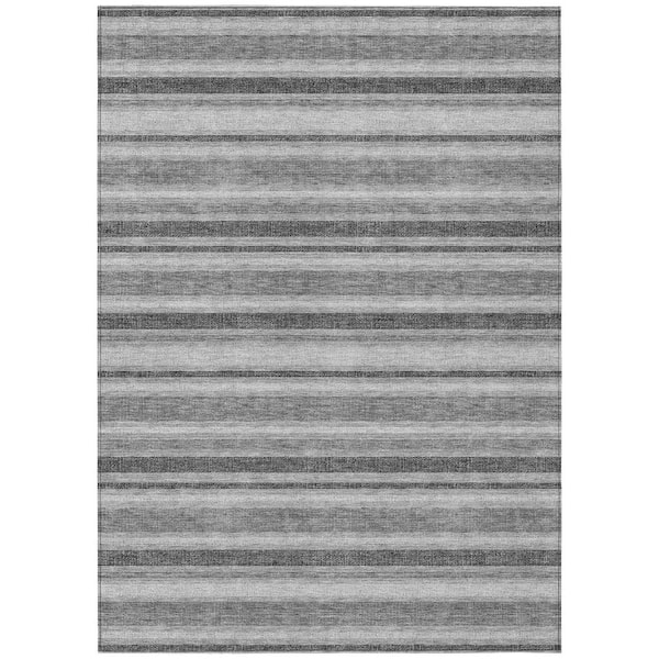 Addison Rugs Chantille ACN531 Gray 10 ft. x 14 ft. Machine Washable Indoor/Outdoor Geometric Area Rug