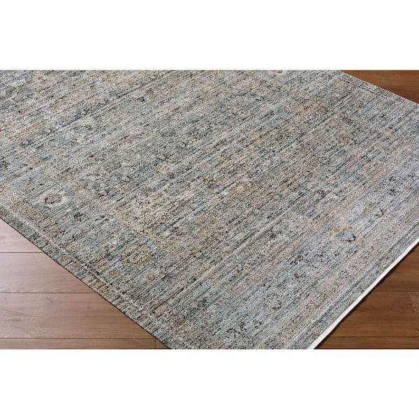 Galey Alix Neiland 9 ft. 10 in. W x 13 ft. 1 in. L Machine Woven Rug, Charcoal