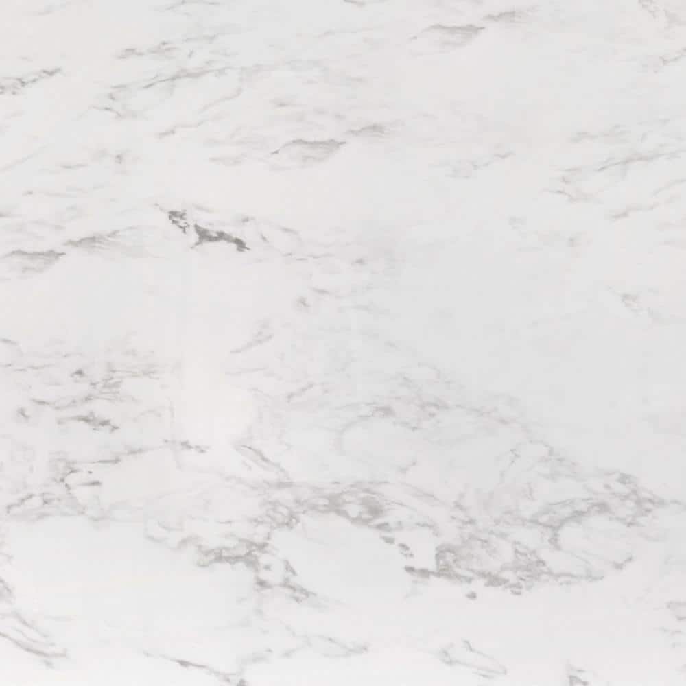 Carrara 43-in White Engineered Marble Vanity Top with Undermount Sink