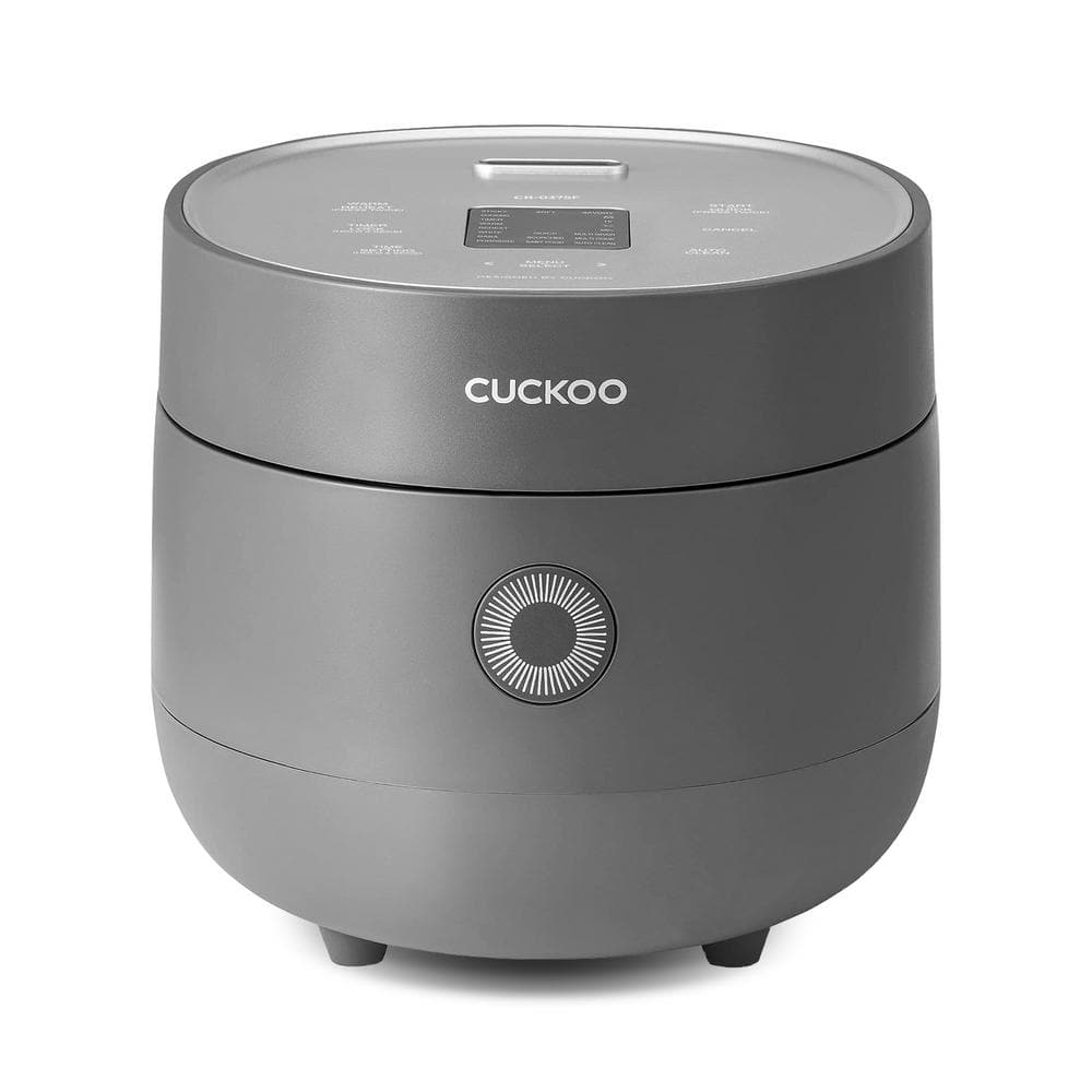 Cuckoo CR-0675FG 12-Cup (Cooked) Mincom Rice Cooker with Nonstick Inner Pot, 13 Menu Modes, LCD Display, Auto Clean (Gray)