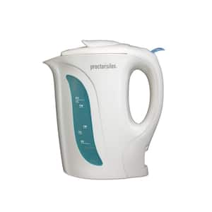 4-Cup White Corded Electric Kettle with Auto Shutoff