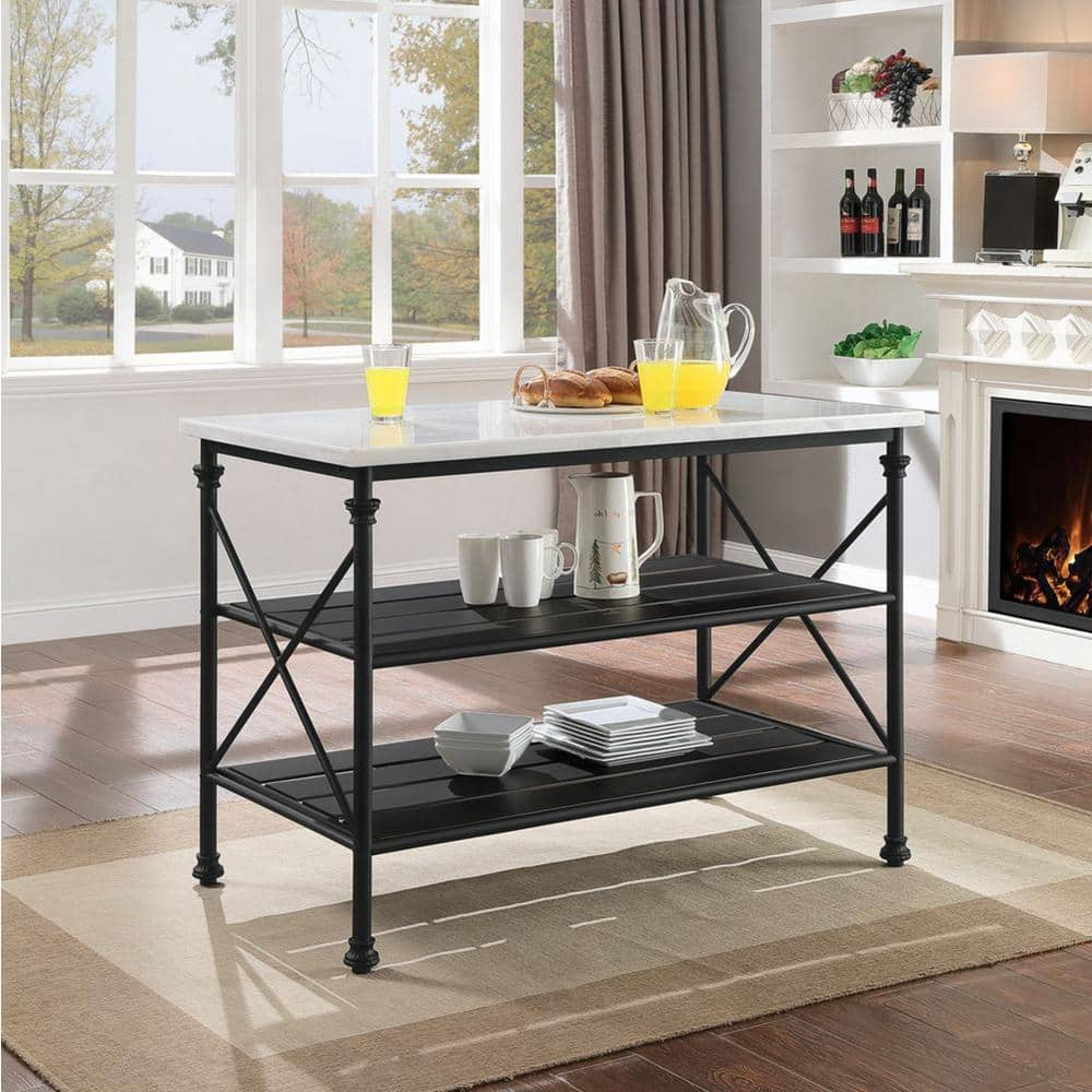 Black Kitchen Island DD109611 - The Home Depot