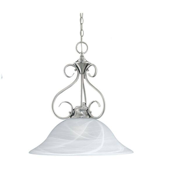 Philips Essentials 1-Light Brushed Nickel Hanging Pendant