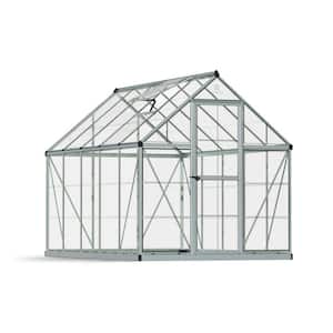 Harmony 6 ft. x 10 ft. Silver/Clear DIY Greenhouse Kit