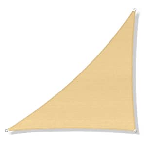 Sunshade Sail Canopy 16 ft. x 16 ft. x 16 ft. Beige Triangle Awning UV Block for Outdoor Patio Garden and Backyard