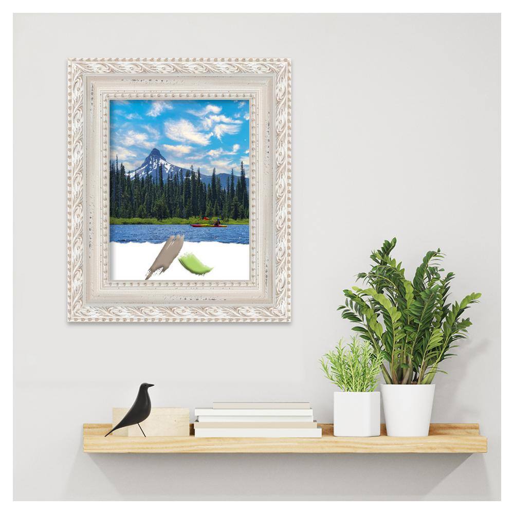 Opera Off White Distressed Wood Picture Frame 11x14