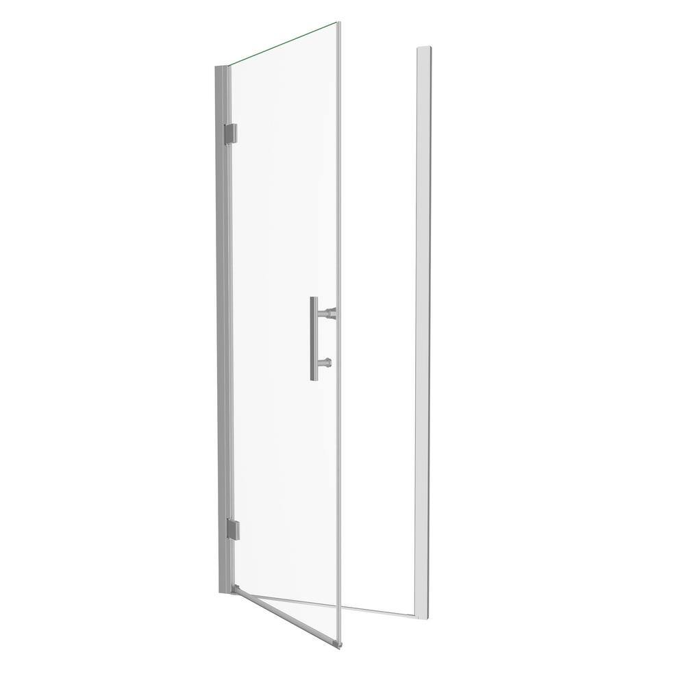 32" White Acrylic Shower Pan Base with Chrome Drain Cover