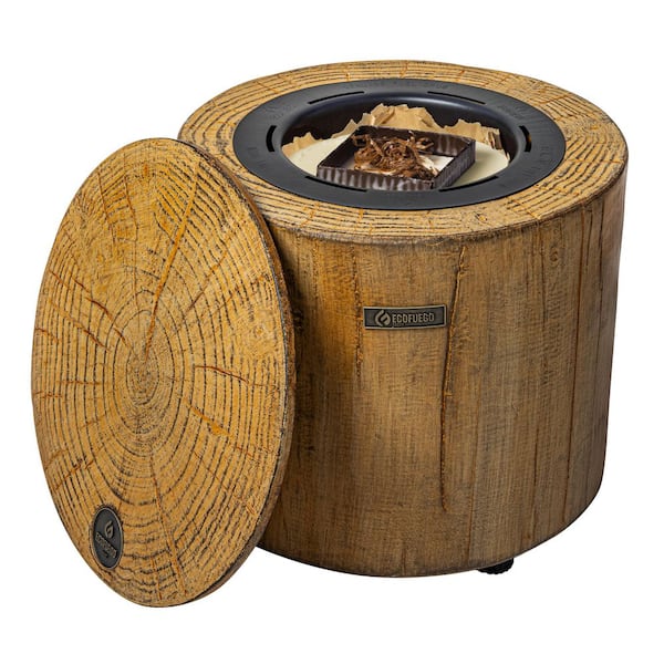 El Fuego 11.8 in. Ceramic Original Fire Pit with Wax Fuel