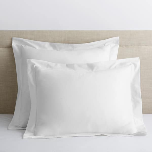 The Company Store Legends Luxury Solid White 500-Thread Count Cotton Sateen Twin Fitted Sheet