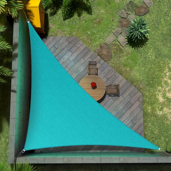 Turquoise Rectangle Triangle Curve Sun Shade Sail Home Garden Pool Patio Cover 