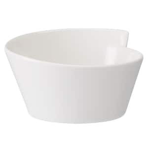 New Wave White Porcelain Small Round Rice Bowl