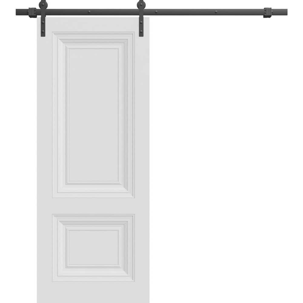7772 36 in. x 84 in. Sold Core White Color Wood Sliding Barn Door with Hardware Kit price history on PriceWatchPro