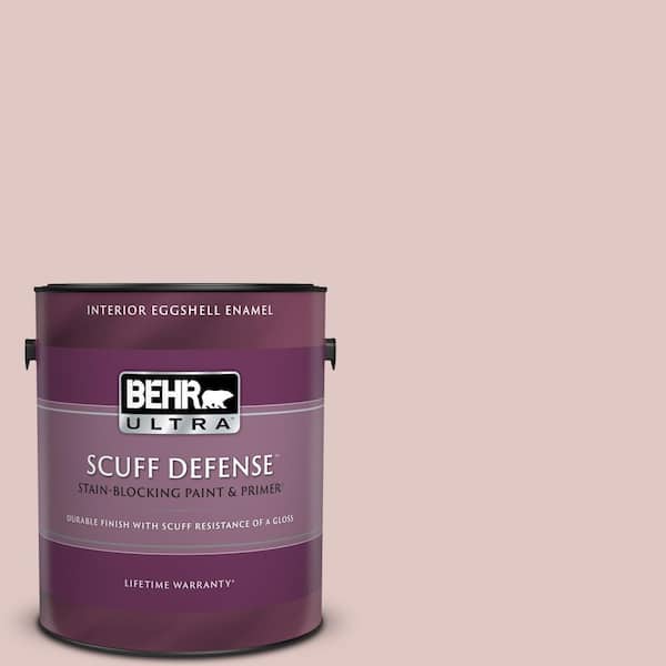 BEHR ULTRA 1 gal. #160E-2 Pink Water Extra Durable Eggshell Enamel Interior Paint & Primer
