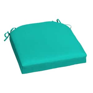 20 in. x 20 in. CushionGuard Square Outdoor Seat Cushion in Seaglass