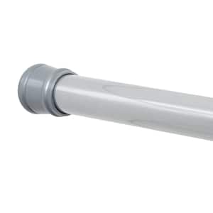 52 in. - 86 in. Adjustable Tension No-Tools Shower Rod in Chrome