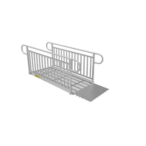 PATHWAY 3G 6 ft. Wheelchair Ramp Kit with Expanded Metal Surface and Vertical Picket Handrails