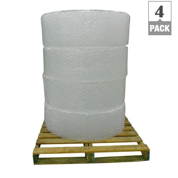 Pratt Retail Specialties 1/2 in. x 12 in. x 250 ft. PRO Perforated Bubble Cushion Wrap (4-Pack)