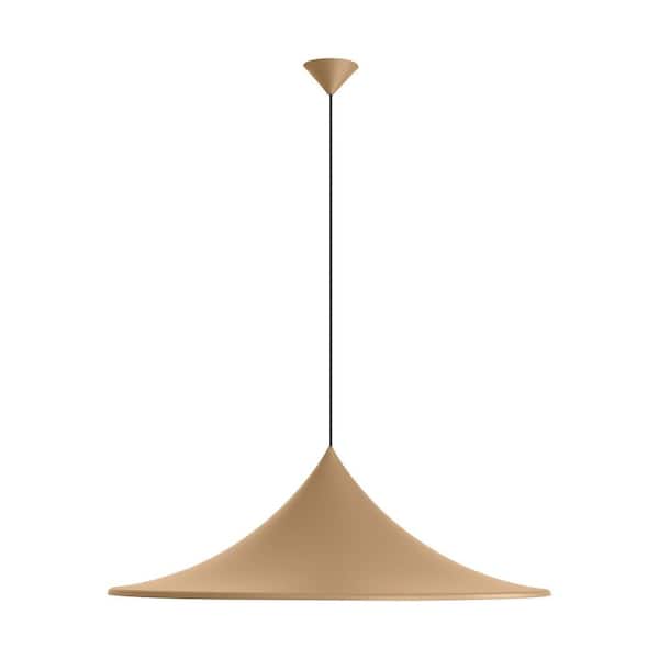 Vistara 11.875 in. 1 Light Latte Pendant Light with Latte Shade