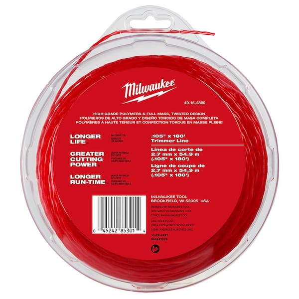 Milwaukee 0.105 in. x 180 ft. Trimmer Line