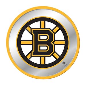 17 in. Boston Bruins Modern Disc Mirrored Decorative Sign