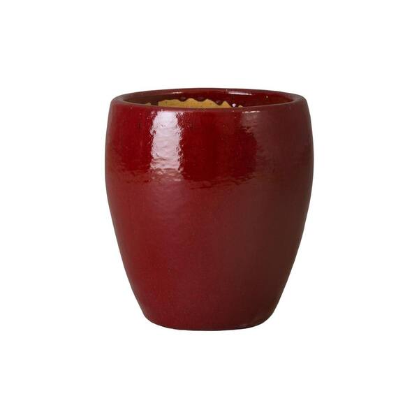 Reviews for Emissary Ossal 14 in. Sierra Green Ceramic Round Planter ...