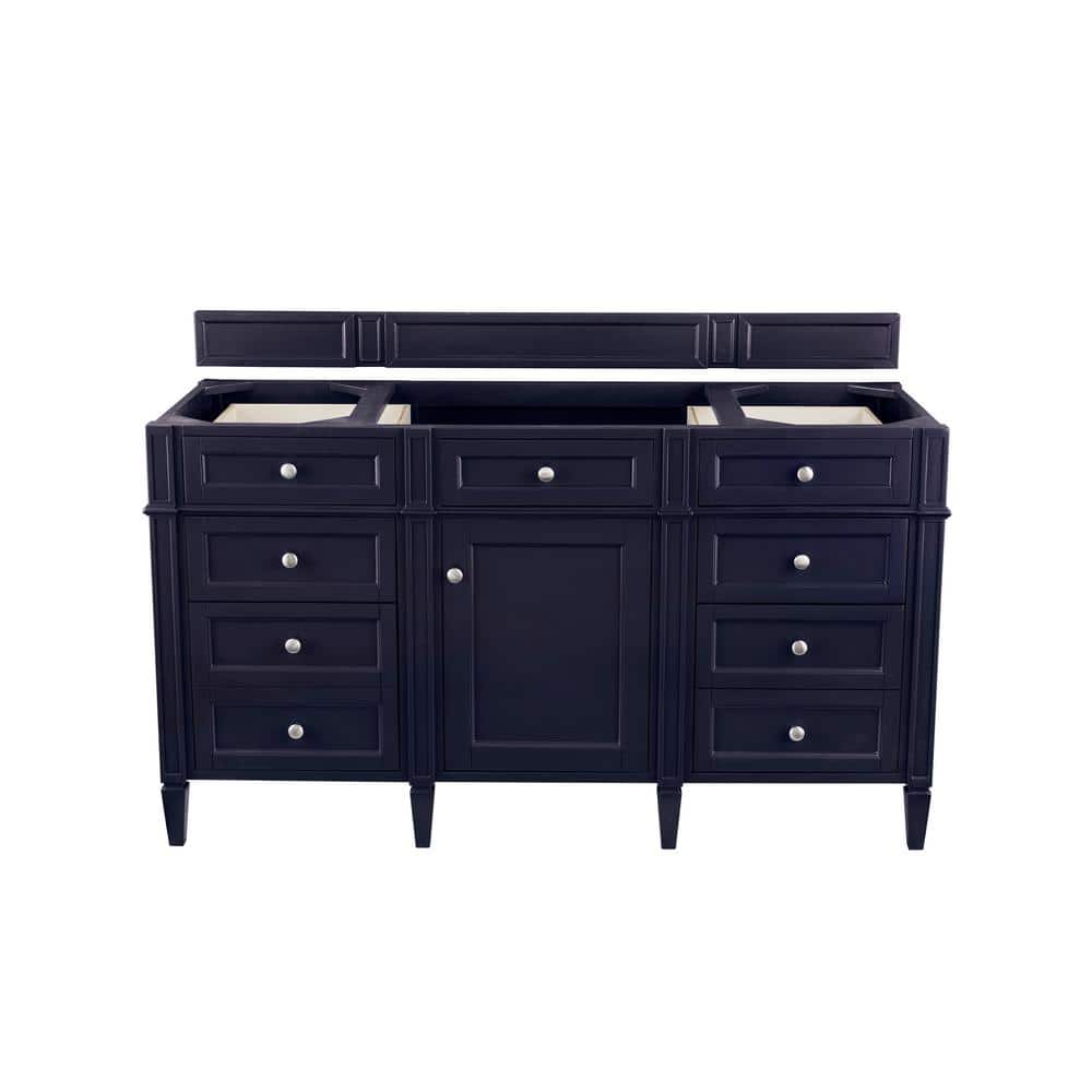 Victory Blue 59" Solid Wood Single Vanity with Veneer