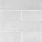 Fantasy Grey 4 in. x 16 in. Subway Gloss Glass Wall Tile (17.77 sq. ft./Case)