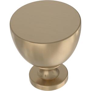 Izak 1-1/4 in. (31 mm) Champagne Bronze Round Cabinet Knob (25-Pack)