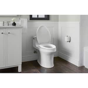 PureWarmth Elongated Closed Front Toilet Seat in White