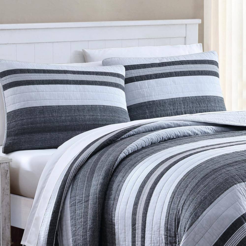 Twin Multicolor Cotton Reversible Quilt Set