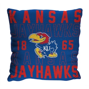 NCAA Kansas Stacked Multi-Colored   20" Throw Pillow