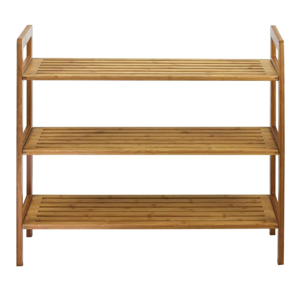 Home Expressions 3-Shelf Bamboo Shoe Rack, Color: Cream - JCPenney