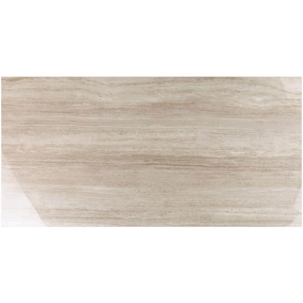 Atlanta Taupe Large Format Polished Porcelain Floor and Wall Tile