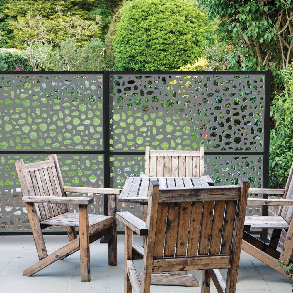 Matte Black Aluminum Decorative Screen Panel Frame Kit